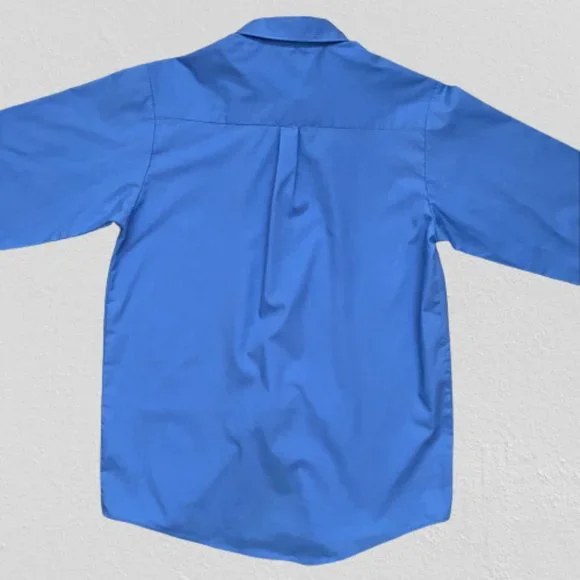 Blue Izod button down dress shirt size 18 regular - Picture 3 of 8